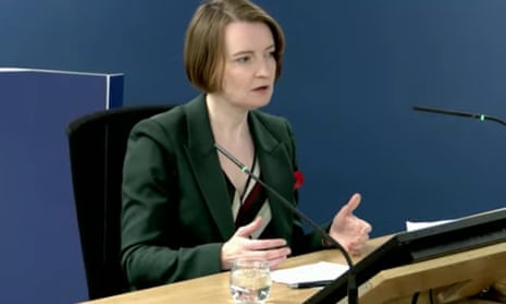 Claire Lombardelli, testifying to the Covid-19 inquiry last year